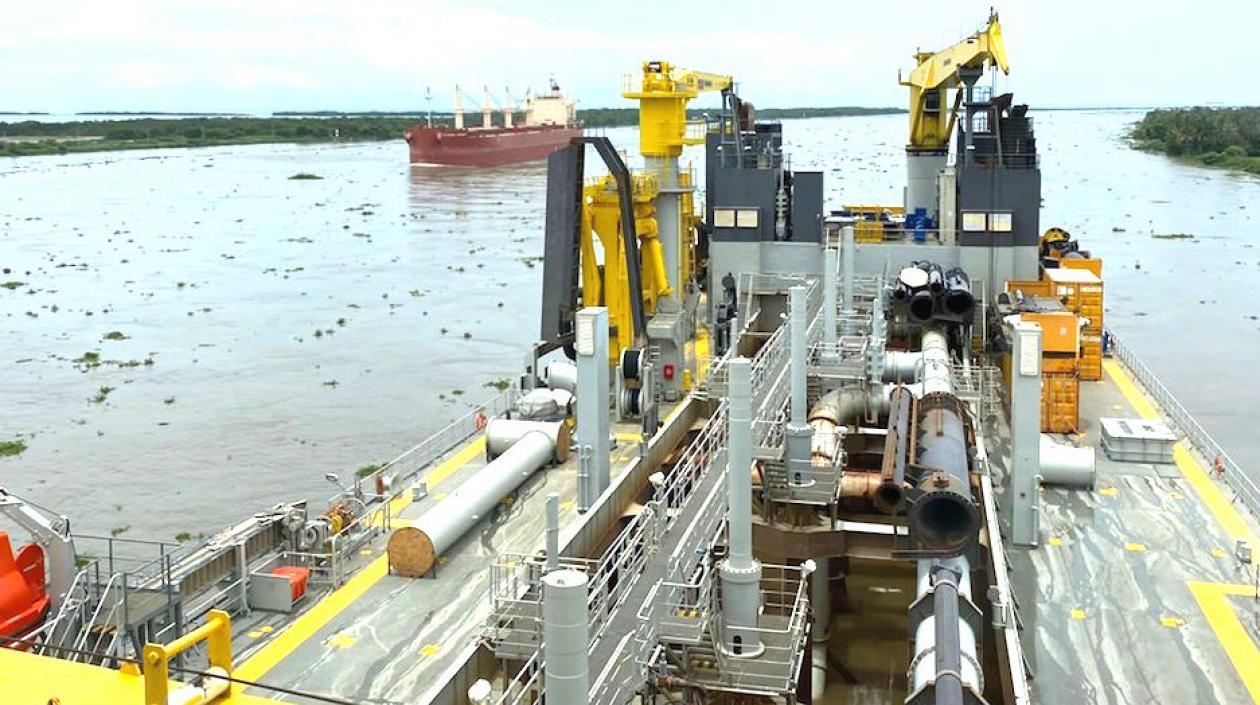 La draga 'Bartolomeu Dias'.