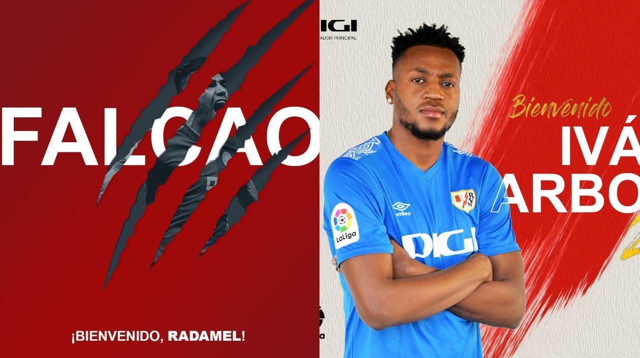 Así se anunció a Falcao García y a Iván Arboleda. 