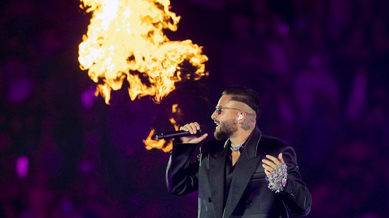 Maluma en su espectacular concierto en Los Àngeles.