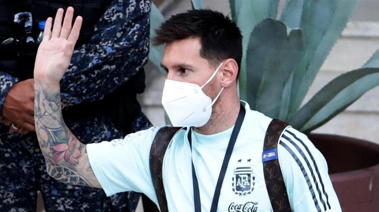 Lionel Messi, delantero argentino. 