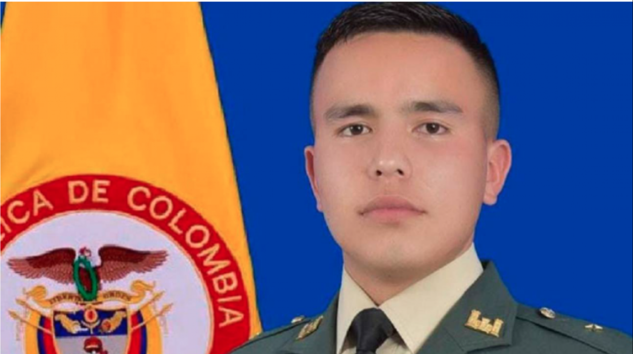 El subteniente del Ejército Nacional, Cristian Calderón.