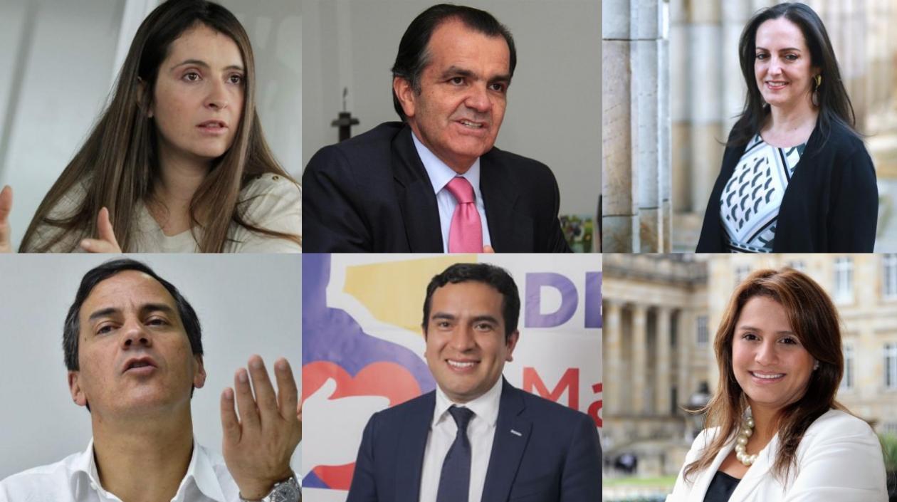 Los candidatos del Centro Democrático.