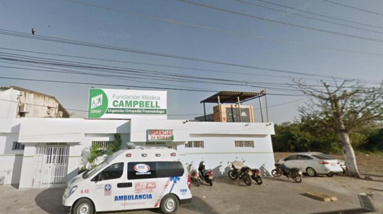 Fachada de la Clínica Campbell de Malambo.