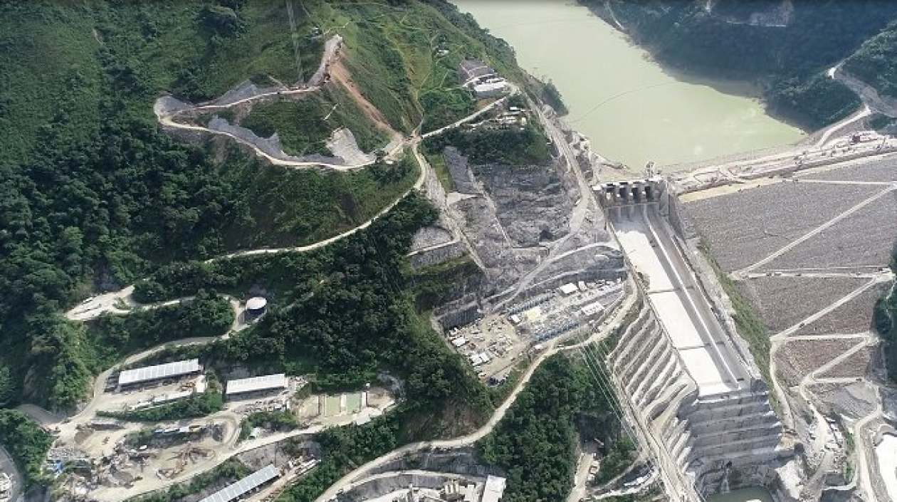 El proyecto Hiidroituango en el departamento de Antioquia.