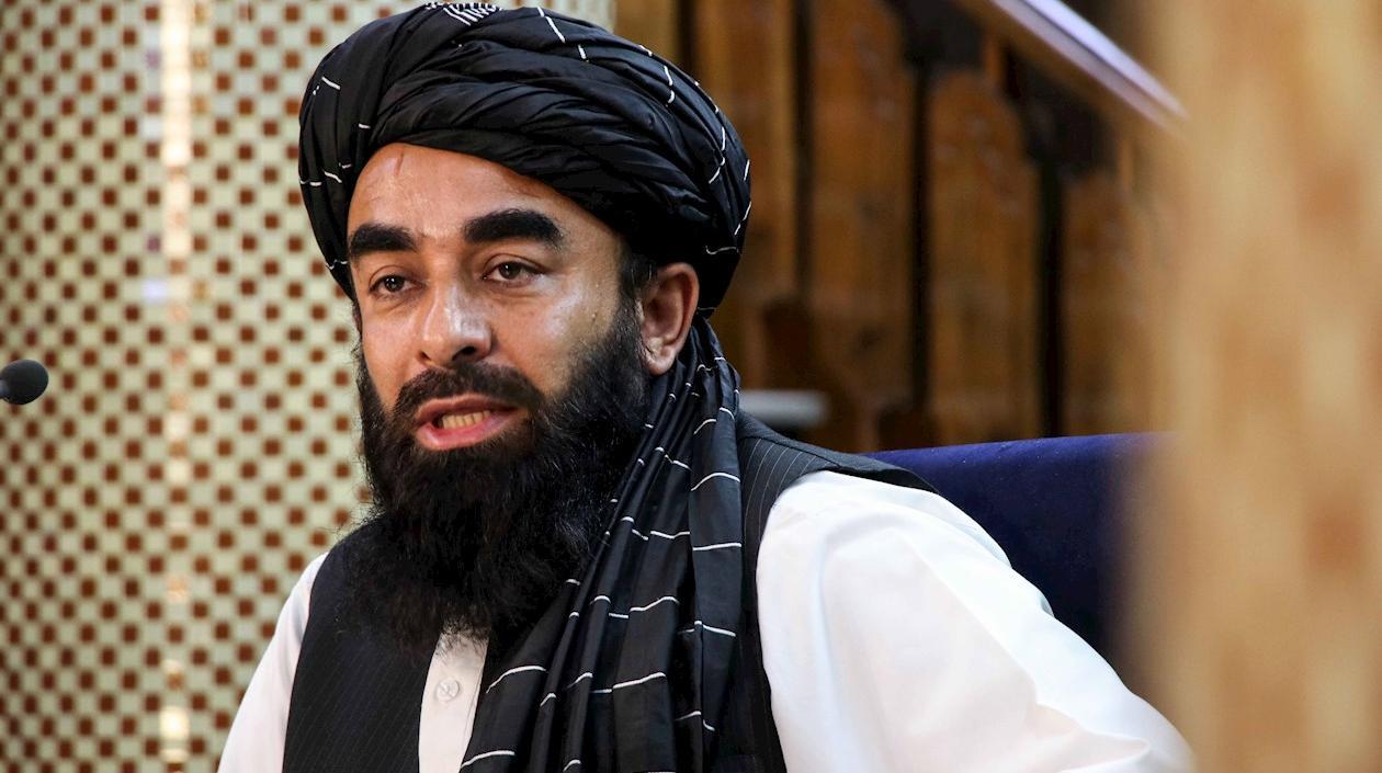 Zabihullah Mujahid, portavoz talibán.