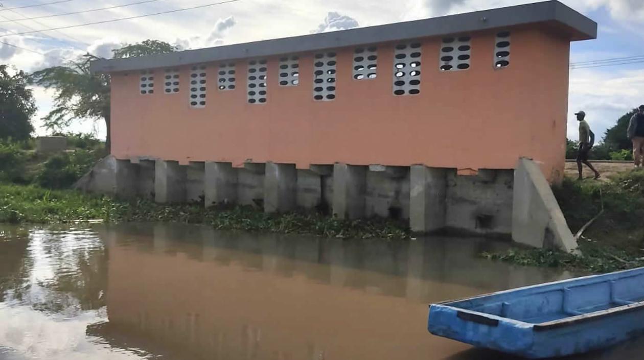 Las Compuertas cerradas.