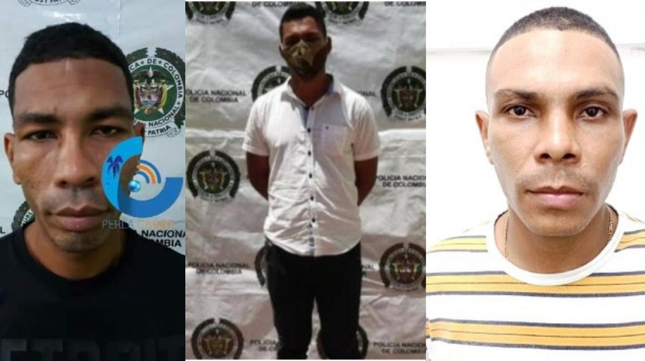 Los tres reclusos que se fugaron.