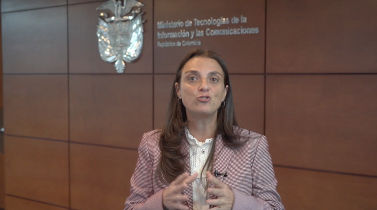 La Ministra de las TIC, Karen Abudinen.