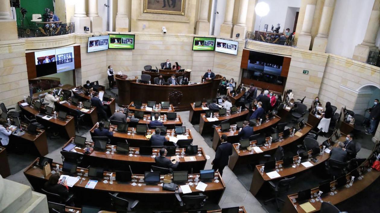 Plenaria del Senado en la aprobación.