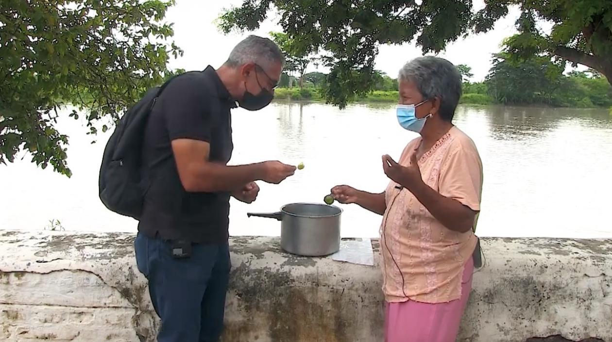 El periodista Jorge Cura Amar, en la tierra momposina.