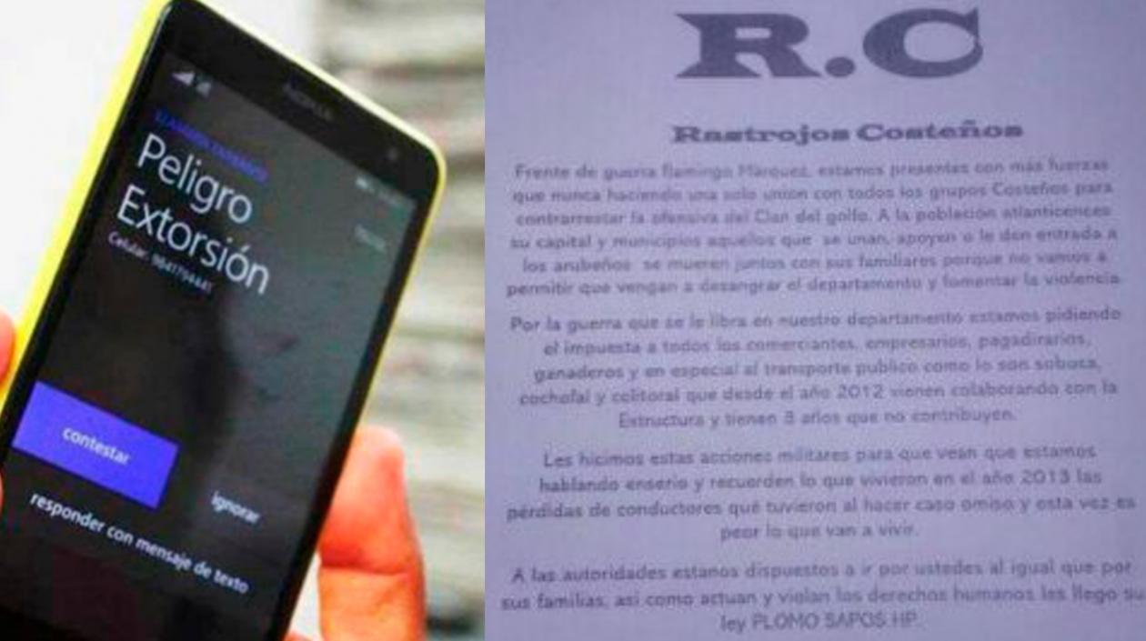 Panfleto que apareció en Facebook. 