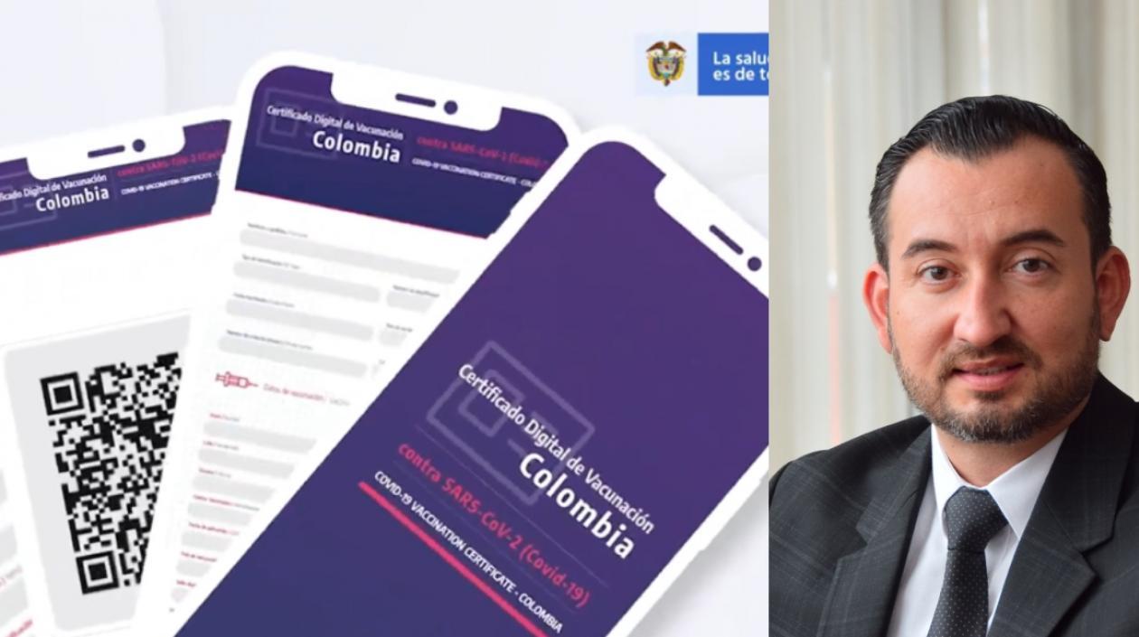 Weimar Pazos, jefe de la Oficina de OTIC del Ministerio de Salud, entregó cifras sobre el certificado de vacunas. 