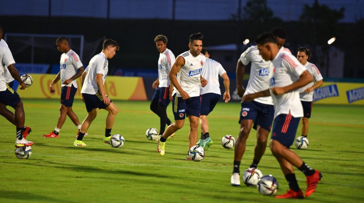 Jugadores de la Selección Colombia. 