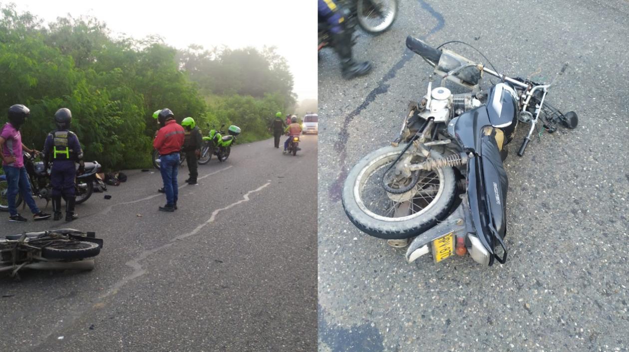 Lugar donde ocurrió el accidente. 