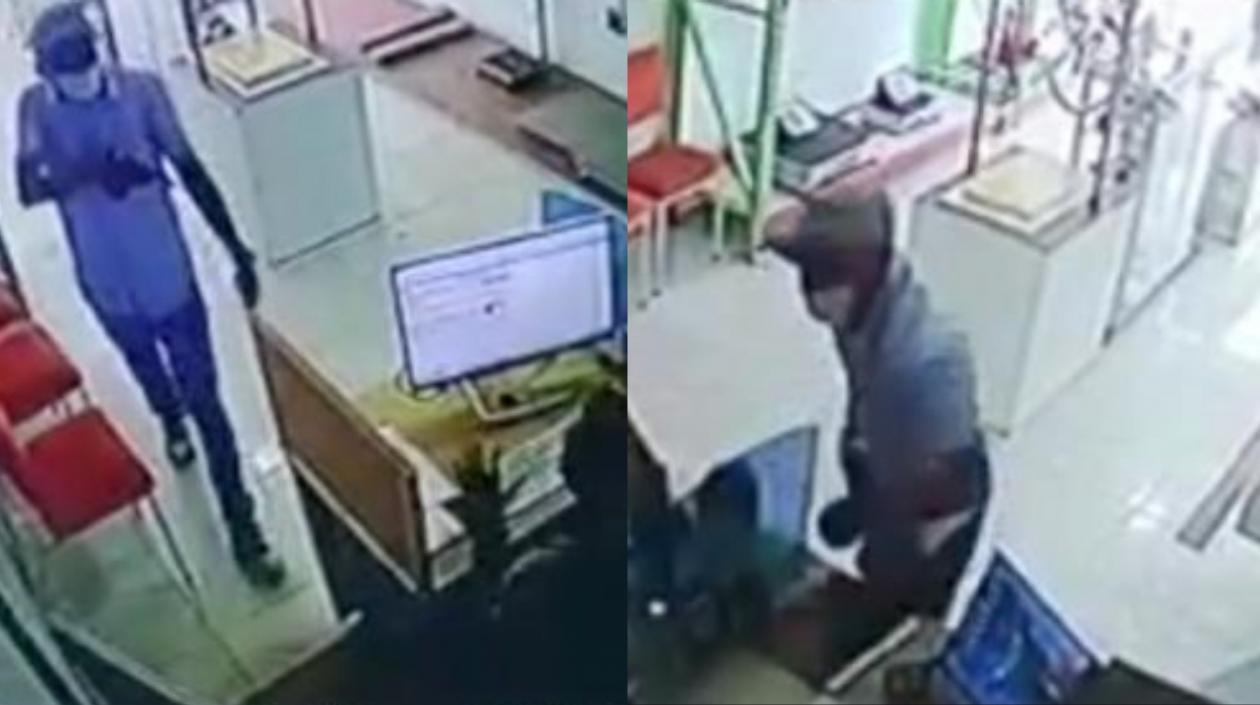 Imagen de atraco ocurrido en el barrio El Recreo.