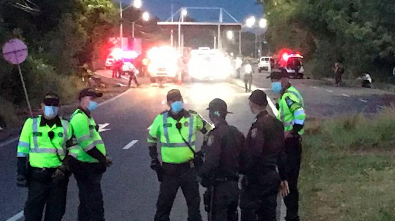 Lugar donde ocurrió el atentado. 