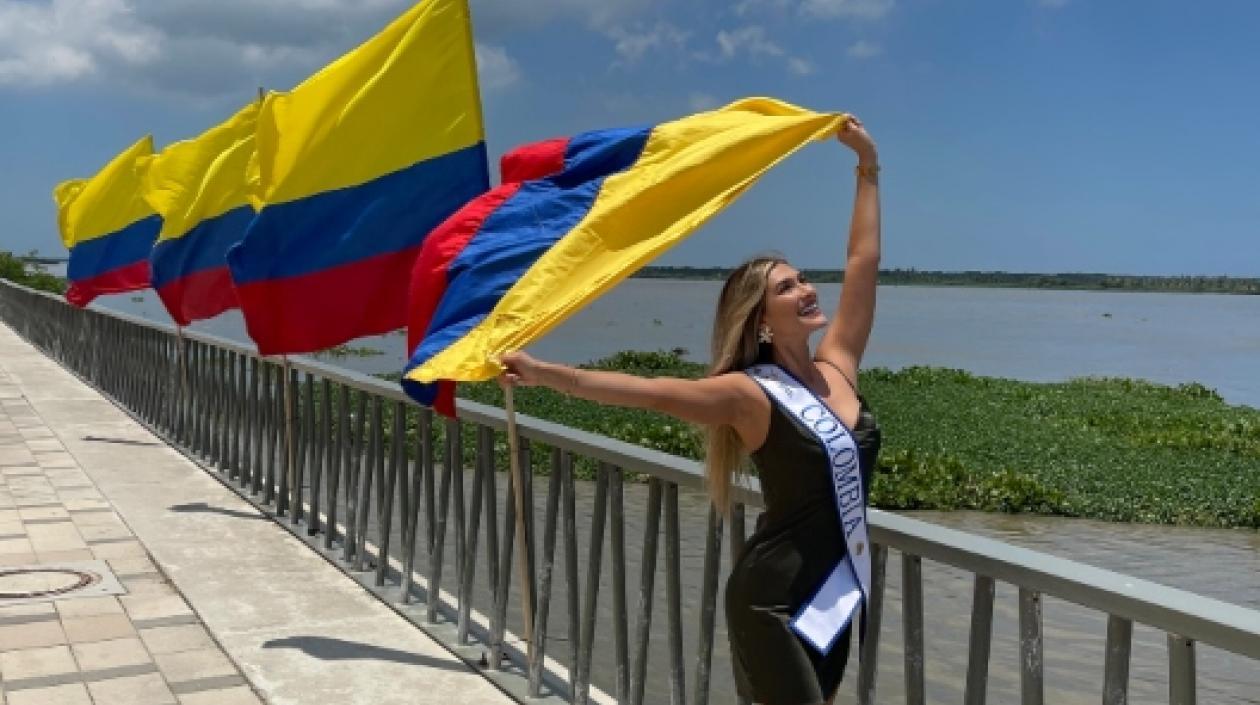 La Señorita Colombia María Fernanda Aristizábal.