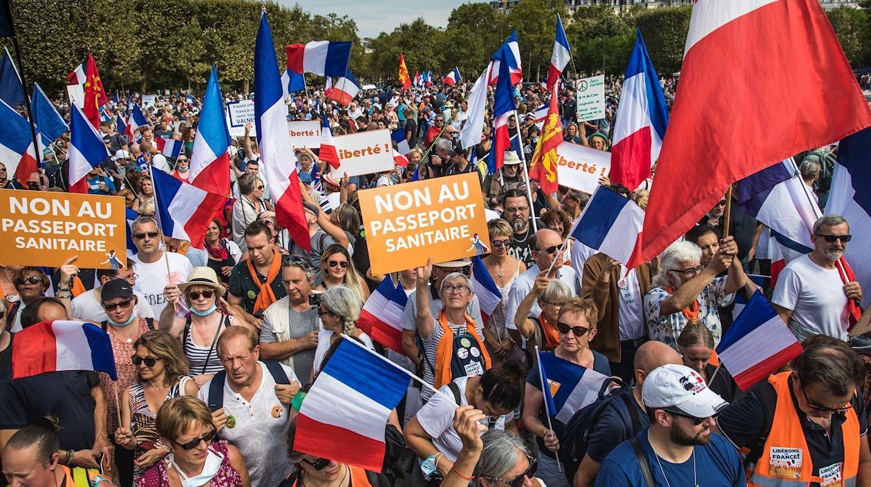 Imagen de la protesta.