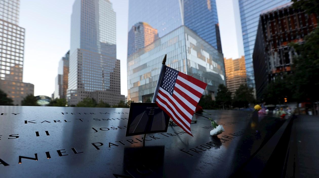 Imagen del homenaje en la Zona Cero en Nueva York.