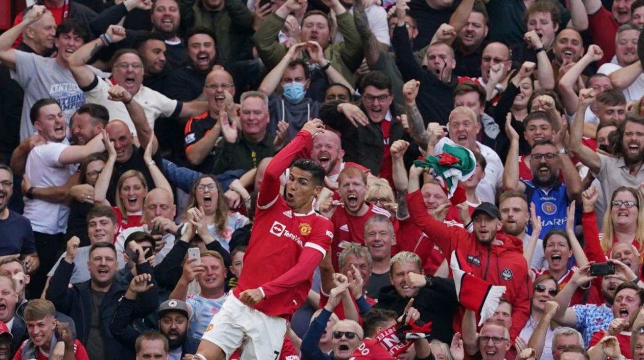 La celebración de Cristiano Ronaldo.