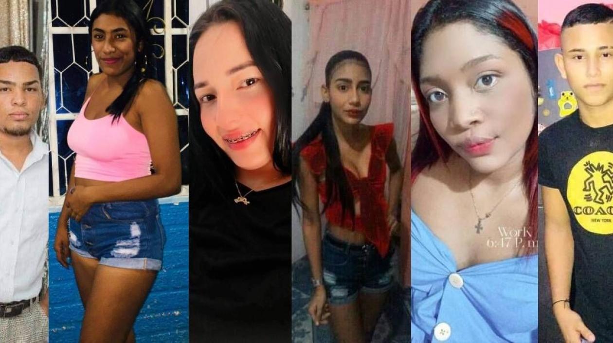 Los jóvenes arrollados.