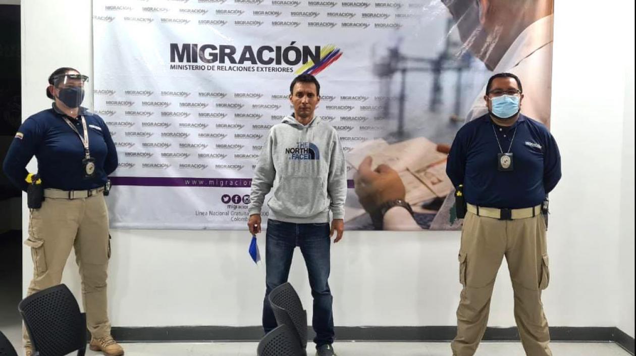 Alias 'El Zarco' en poder de las autoridades colombianas.