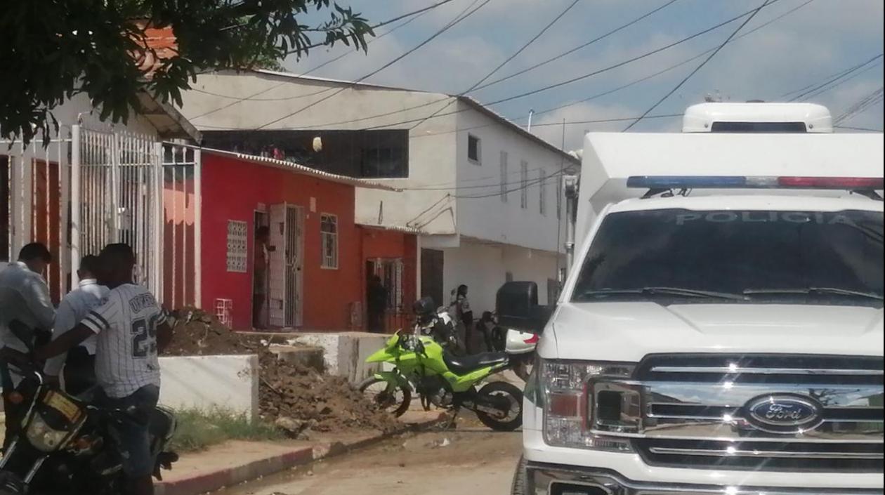 Lugar donde ocurrió el ataque sicarial en el barrio El Bosque. 