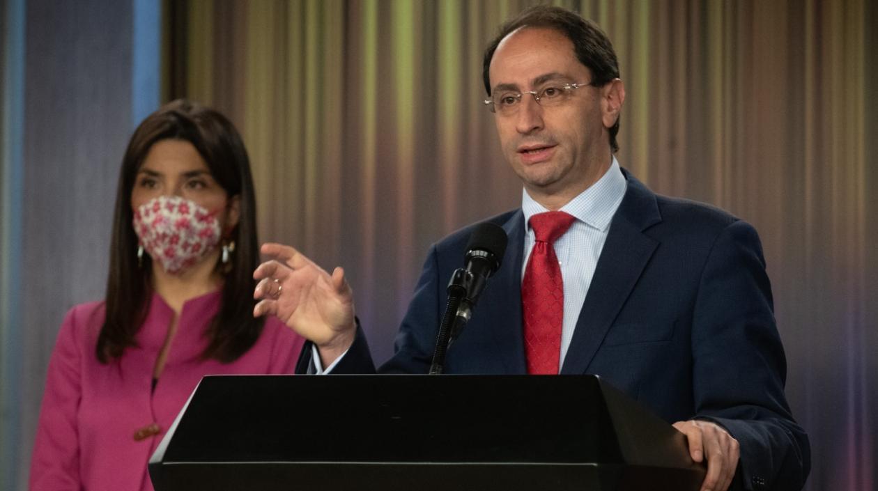 El Ministro de Hacienda, José Manuel Restrepo.