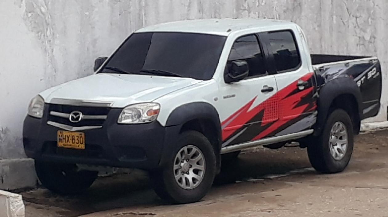 La camioneta robada.