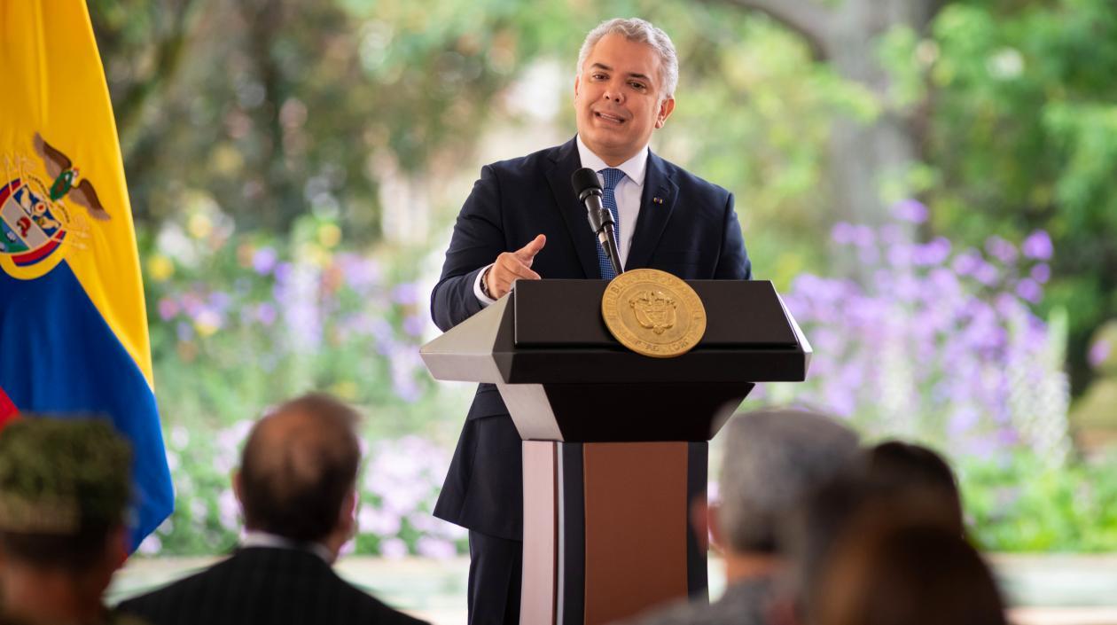 El Presidente de la República, Iván Duque.