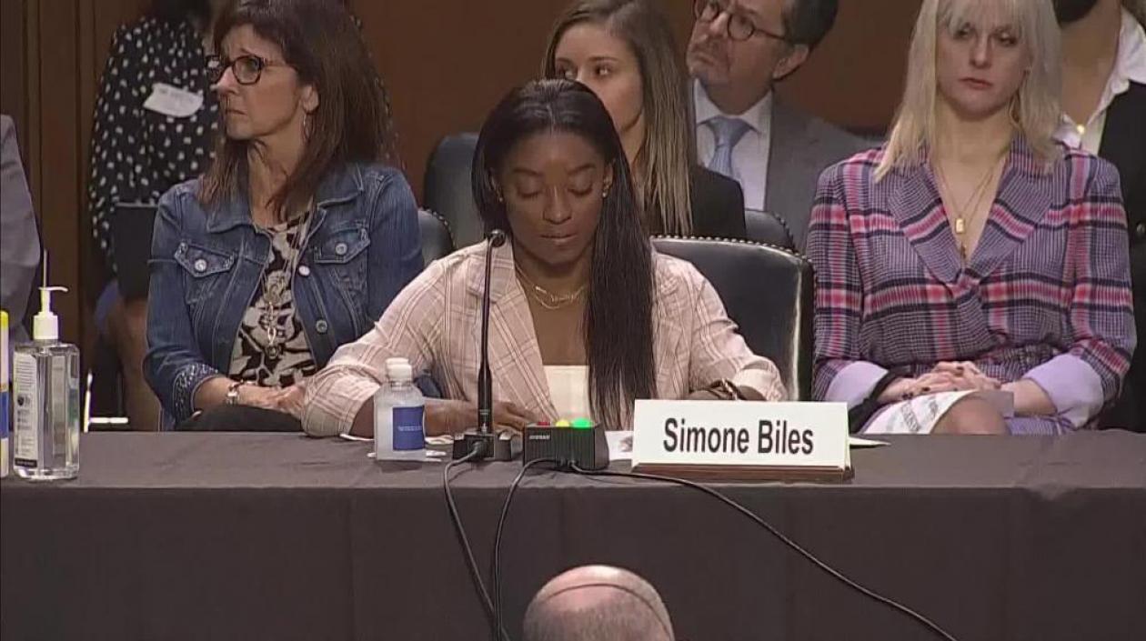 Simone Biles, gimnasta estadounidense.
