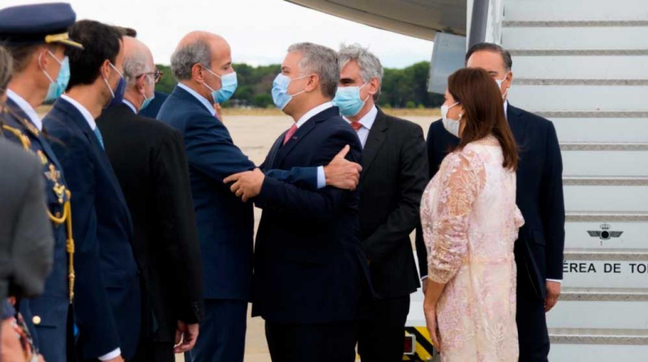 El presidente Iván Duque comenzó su visita oficial de cuatro días a España.
