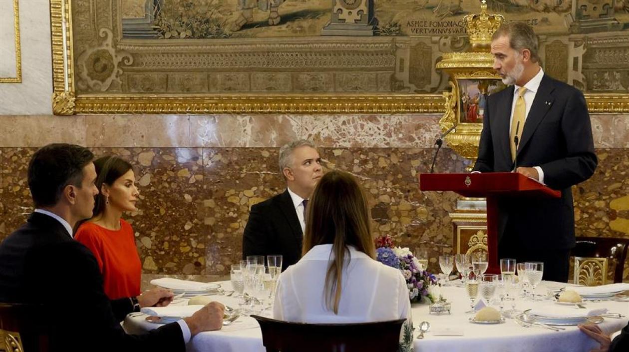 El Presidente Iván Duque y el rey Felipe IV.