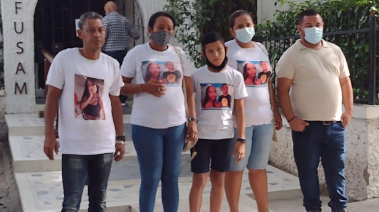 Familia de Laura De Lima, víctima de la tragedia.