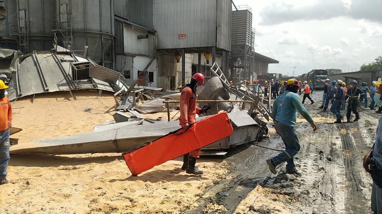 Zona del lugar donde ocurrió el accidente laboral. 