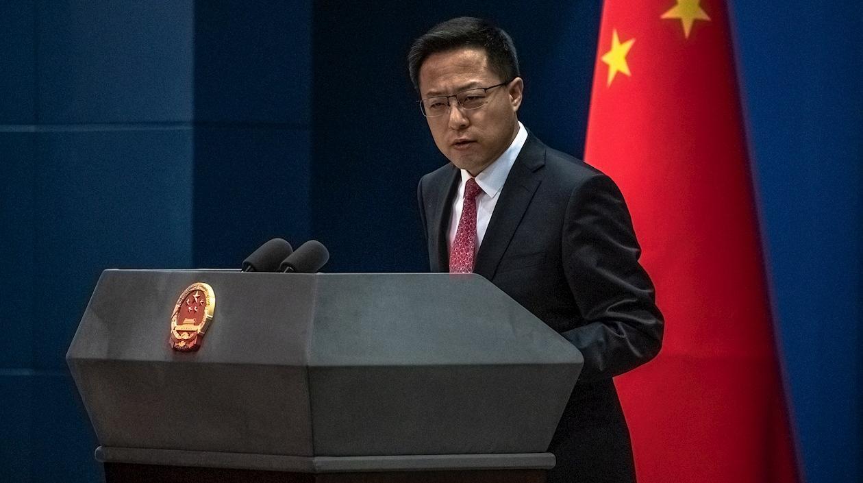 Portavoz del Ministerio de Exteriores chino Zhao Lijian.