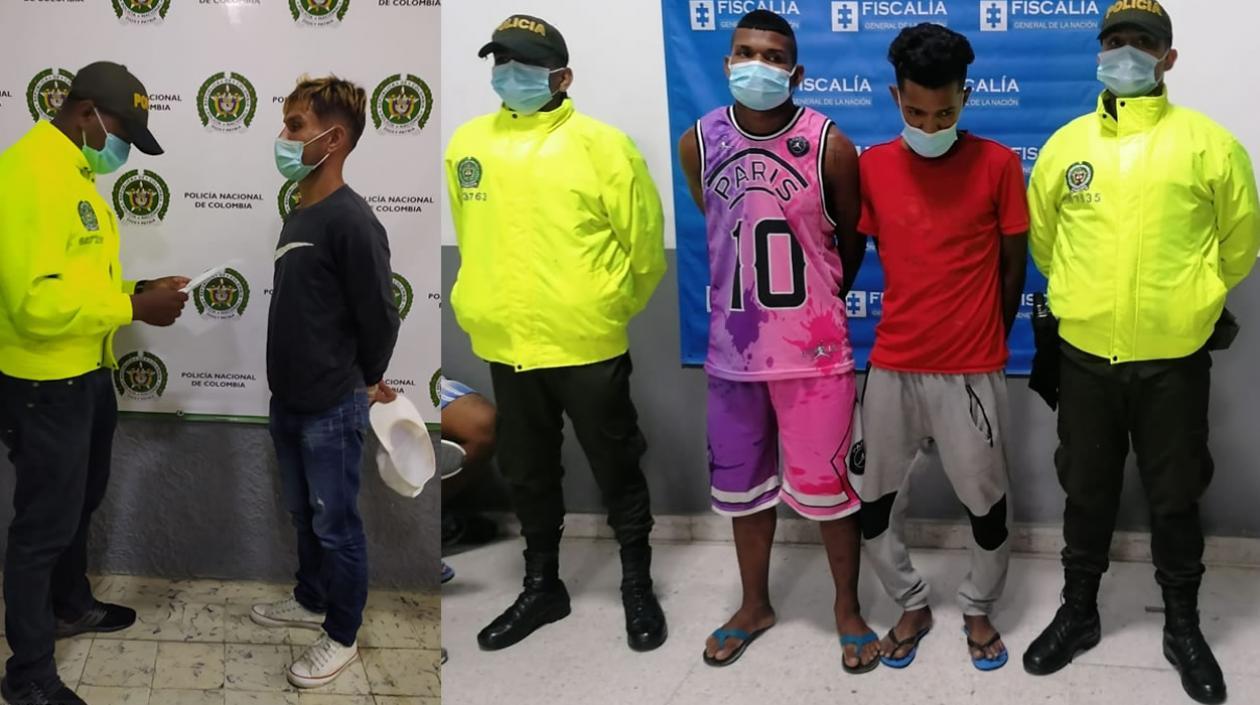 Los tres presuntos integrantes de la banda ‘Lo Costeños’