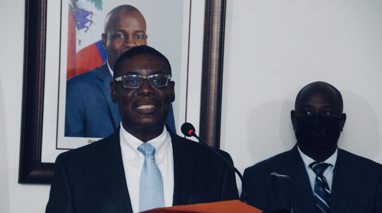 Ministro interino de Justicia y Seguridad Pública de Haití, Liszt Quitel.