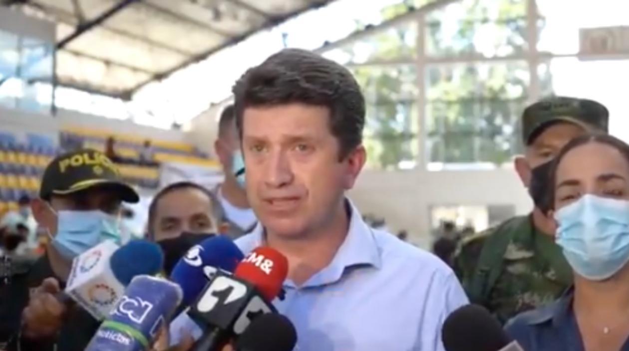 Ministro de Defensa, Diego Molano. 