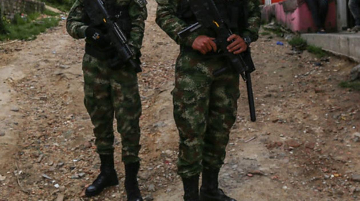 Los dos soldados fueron capturados en la localidad de Usaquén. 