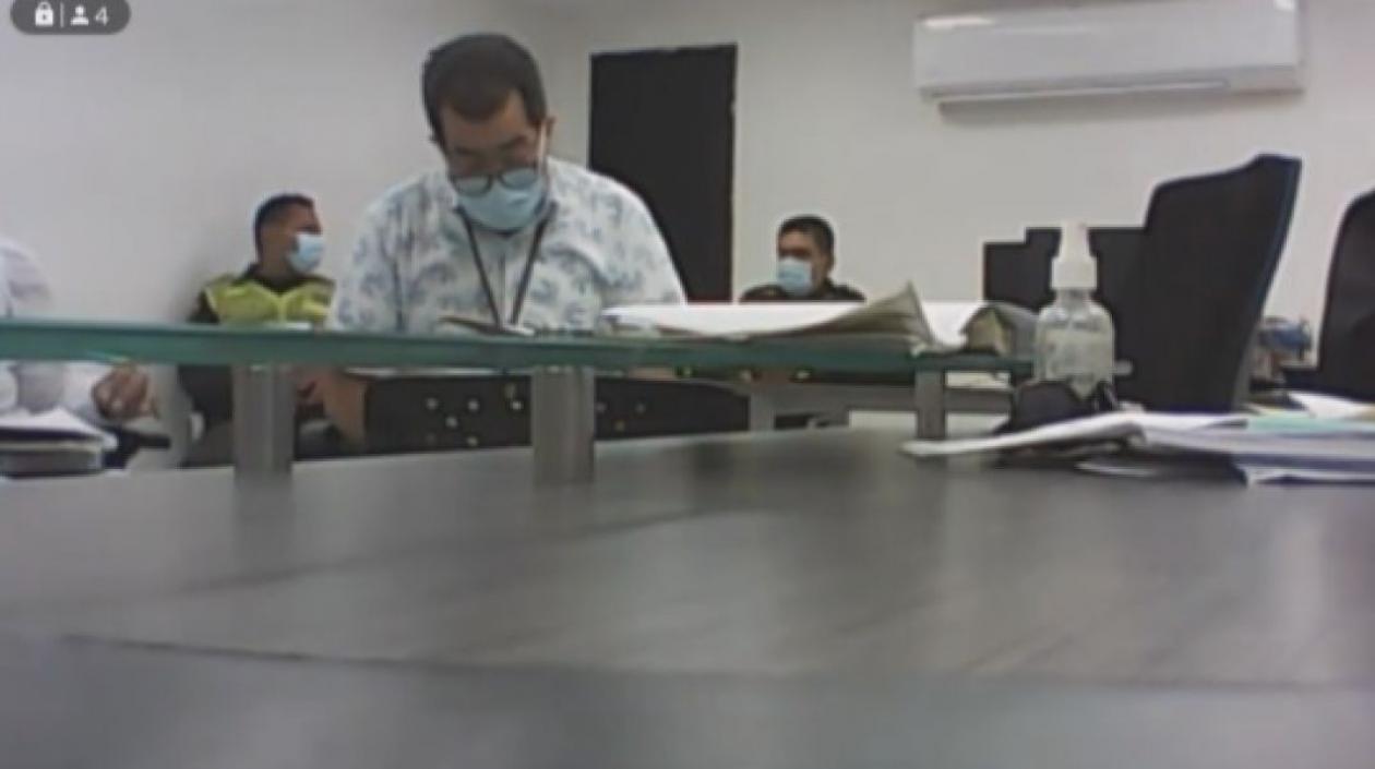 El fiscal Arides Martínez cuando imputaba cargos a Enrique Vives.