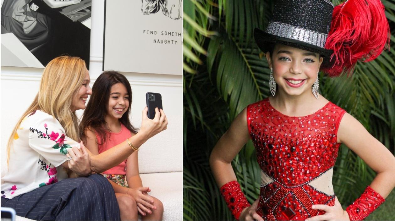 Alessandra Warner con su hija Victoria Char Warner, elegida hoy capitana del 