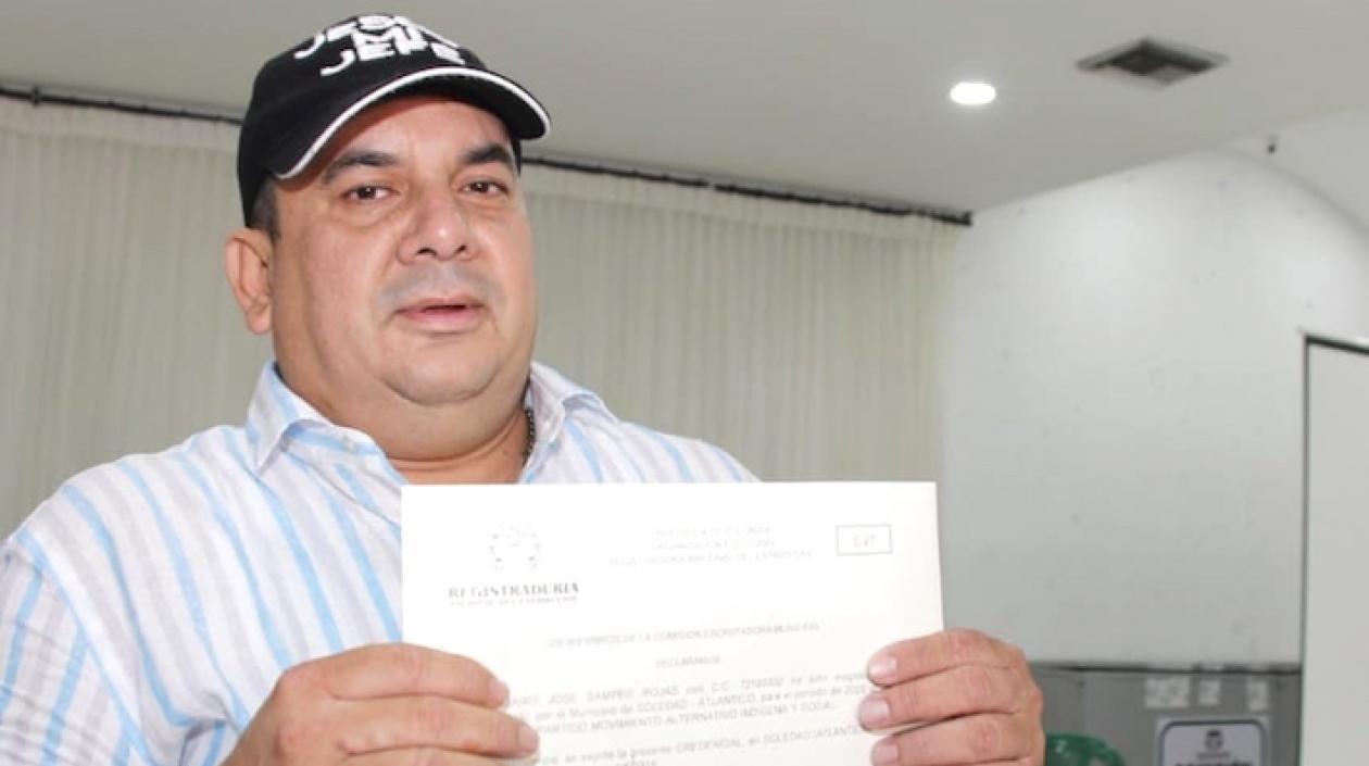 El Concejo Jairo Samper Rojas, protagonista de los audios.