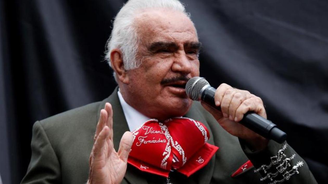  El ídolo mexicano Vicente Fernández.