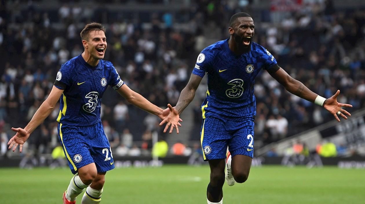 Celebración de Antonio Rudiger.