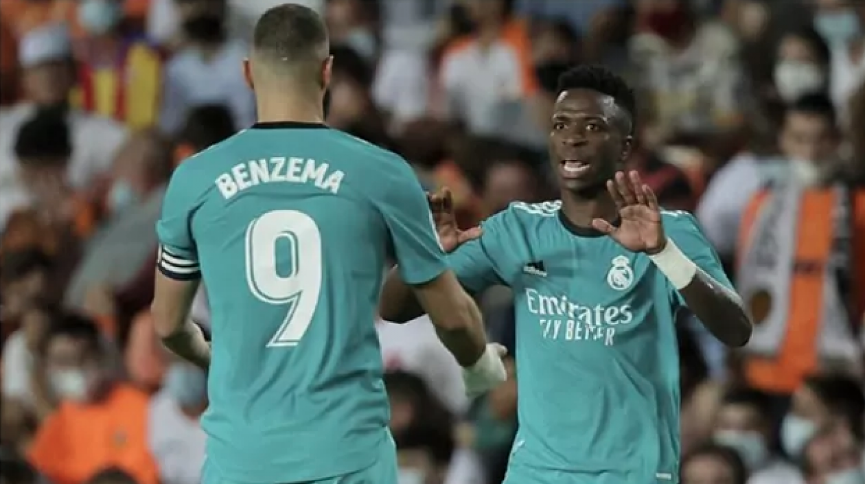 Benzema y Vinicius.