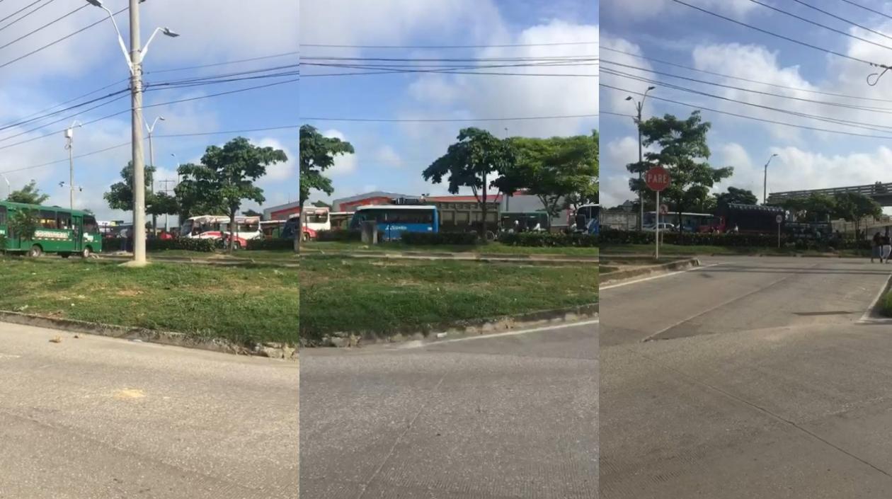 Bloqueo en la Circunvalar. 