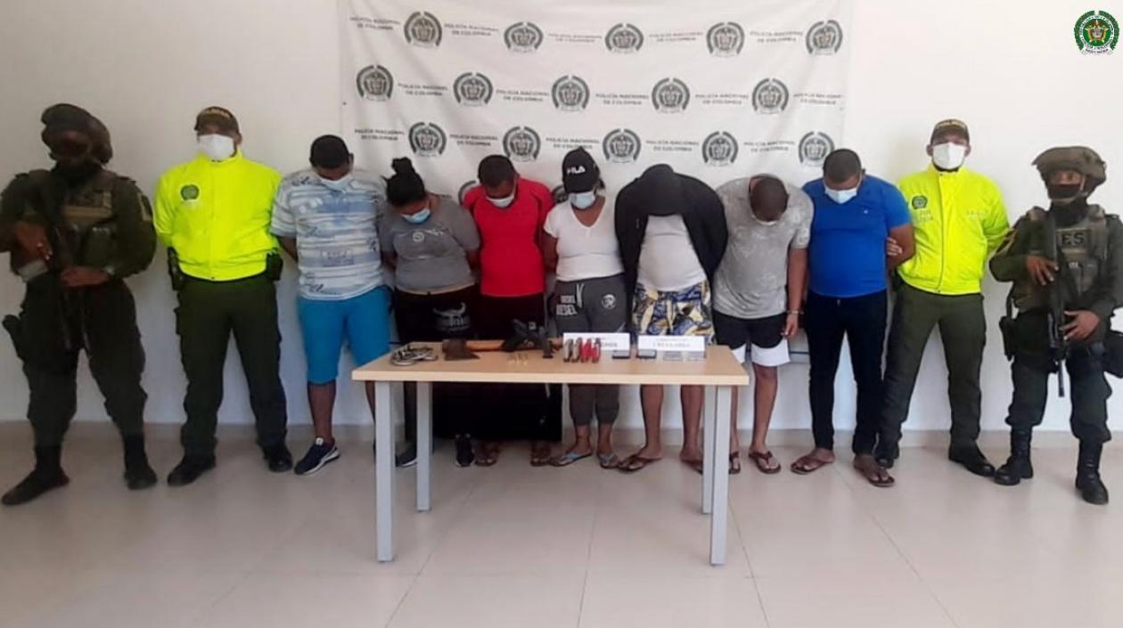 Los capturados fueron cobijados con medida de aseguramiento. 