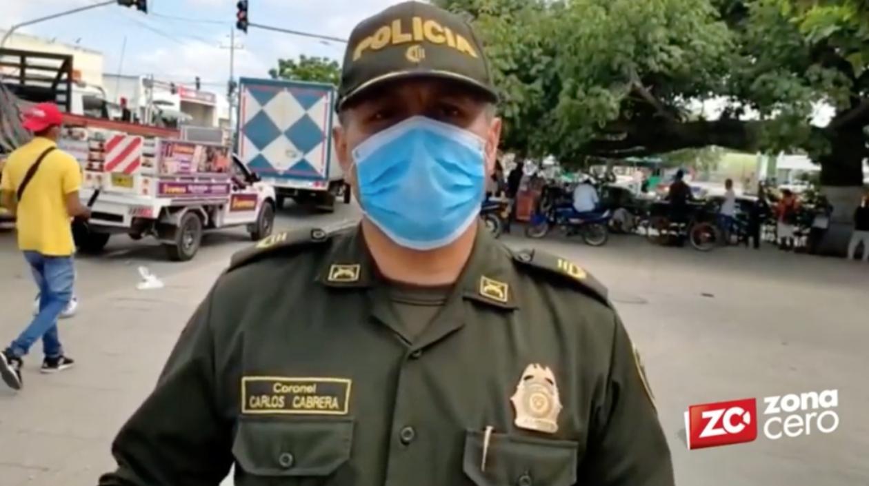 Coronel Carlos Cabrera, Subcomandante Policía Metropolitana de Barranquilla.