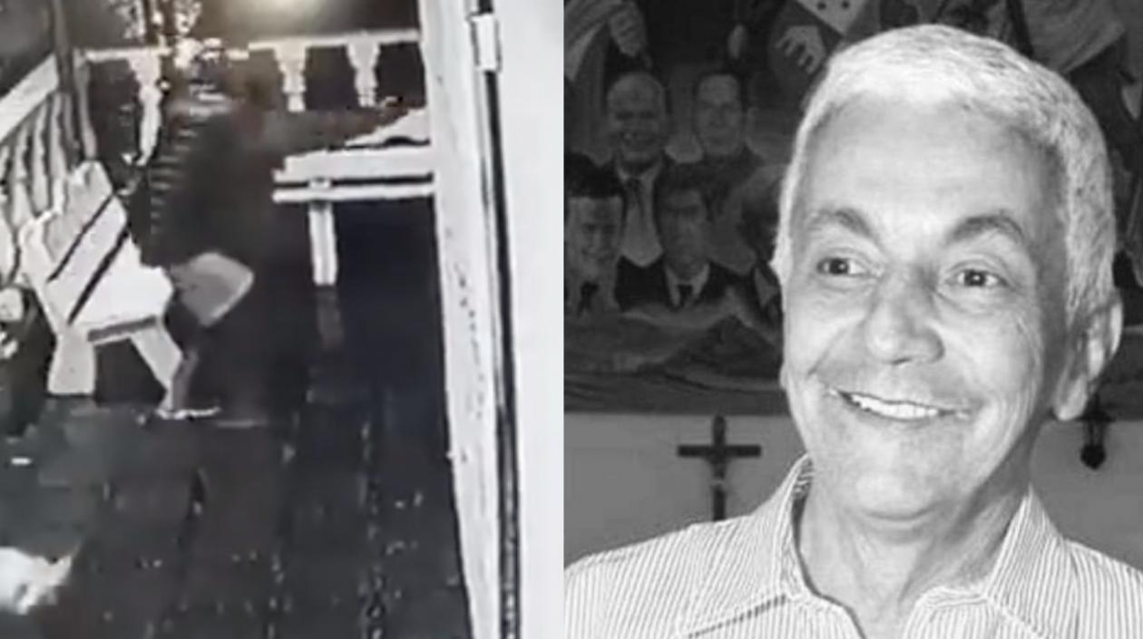 Imagen del ataque a bala y de Marcos Montalvo.